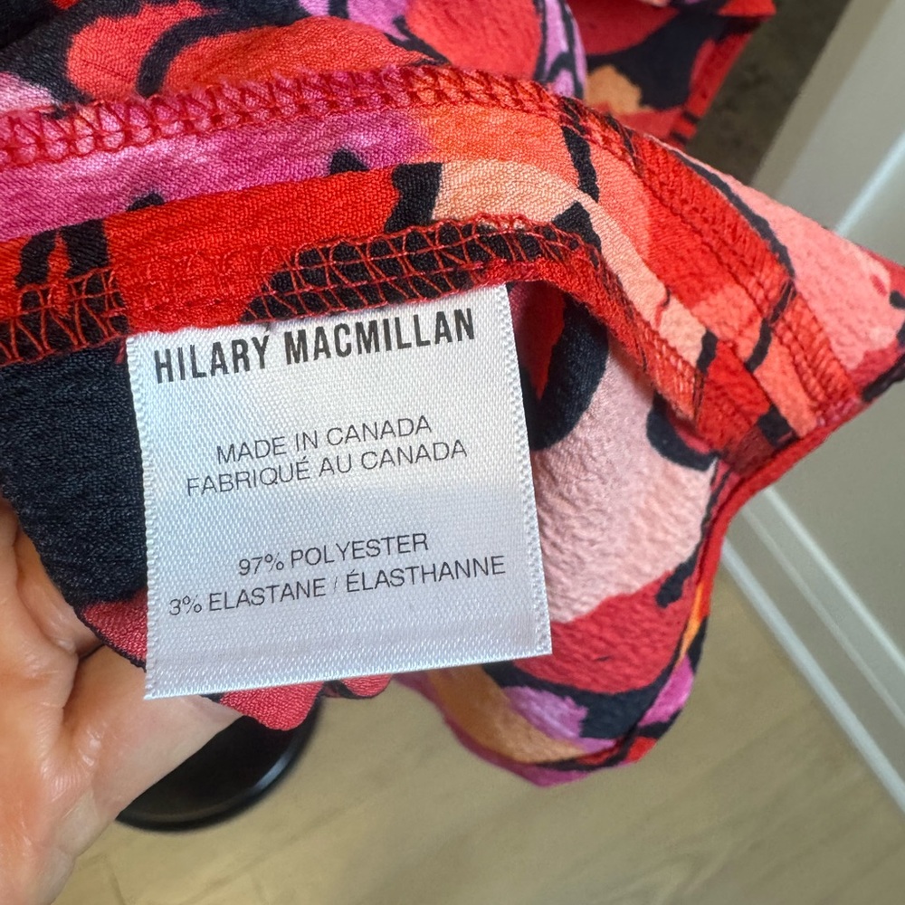 Hilary MacMillan Floral Shirt Dress – Size 1X – Made in Canada - Picture 5 of 5